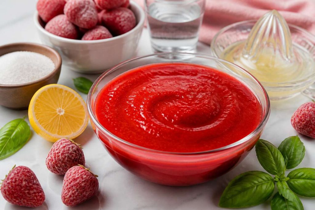Coulis de fraises maison : la recette facile et rapide