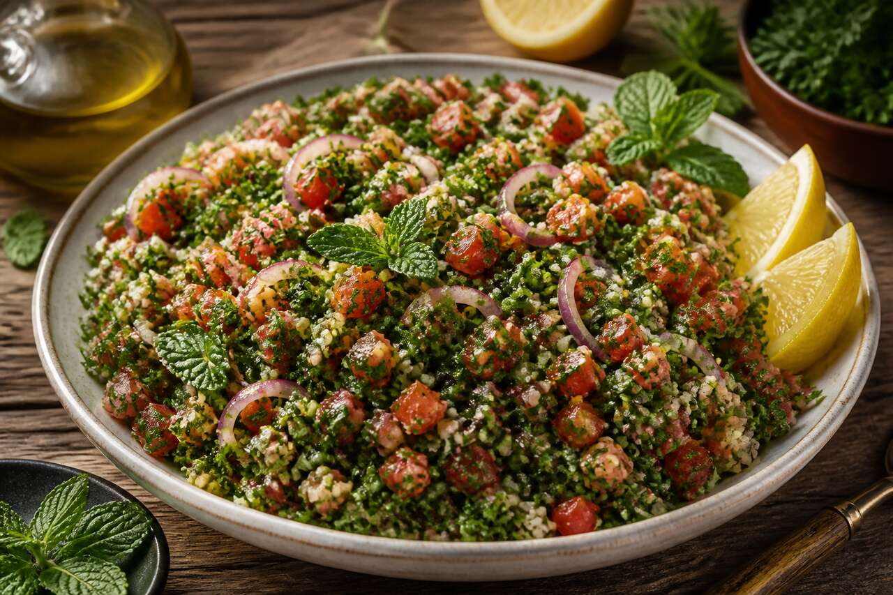 Taboulé oriental sans cuisson : recette facile et rapide