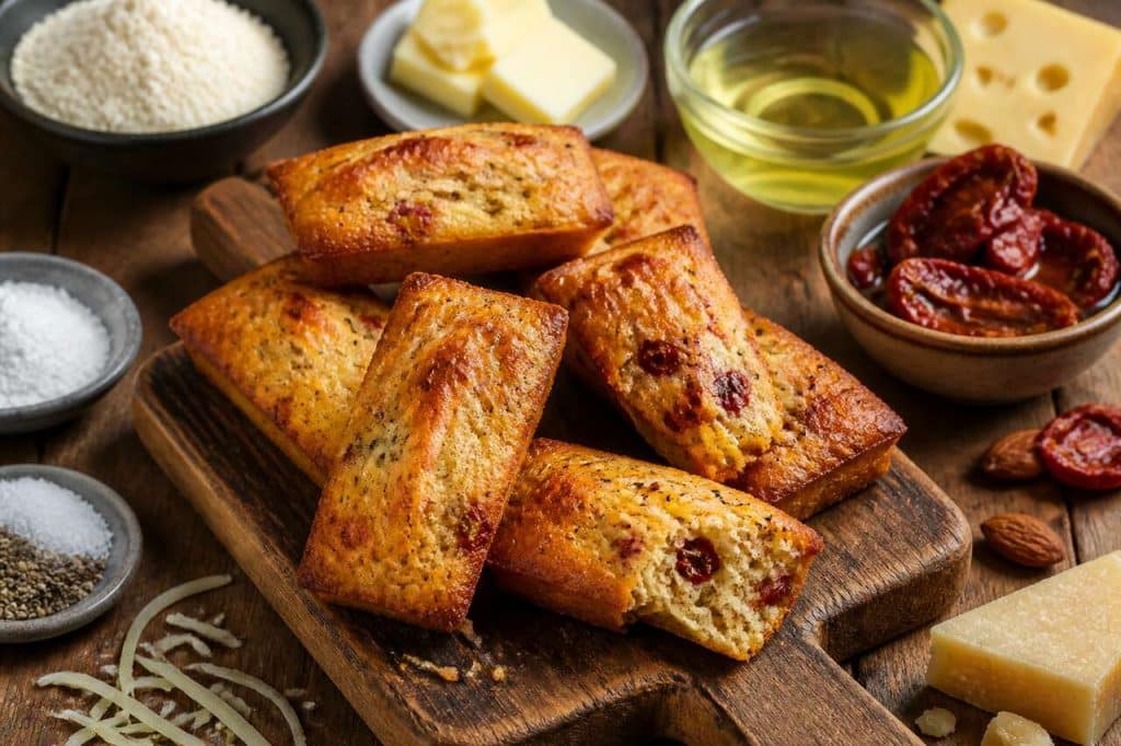 Financiers salés aux tomates séchées et parmesan : la recette apéro parfaite
