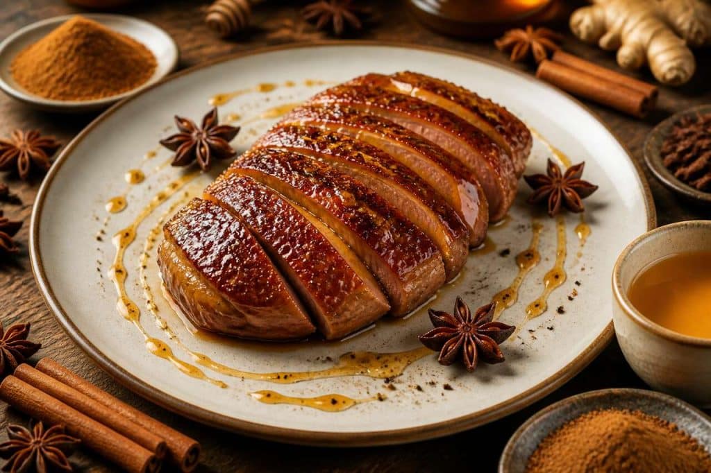 Magret de canard au miel et épices de Noël, version minceur à l'Airfryer