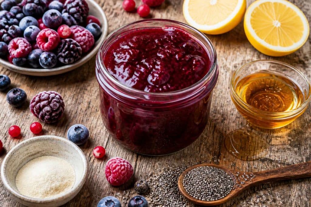 Confiture express aux fruits des bois sans sucre : le secret d'un petit-déjeuner sain