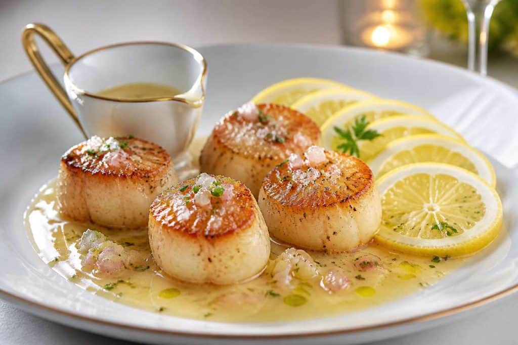 Saint-Jacques à la sauce citron : une recette raffinée et savoureuse