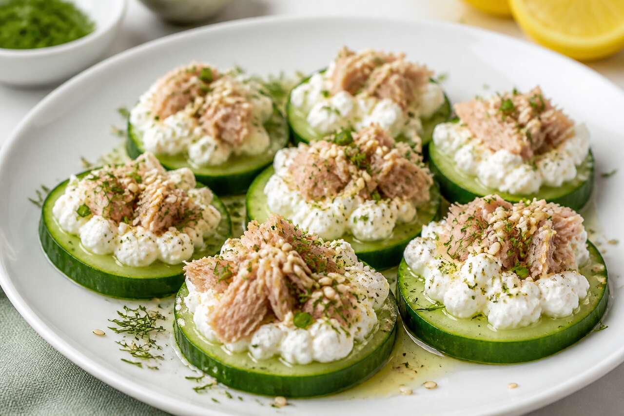 Concombre au thon et fromage frais : la recette healthy et rafraîchissante