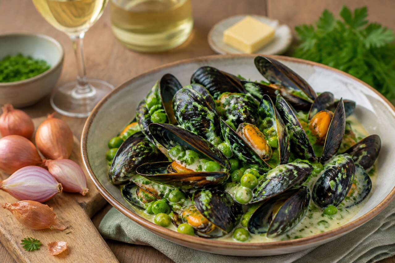 Moules aux petits pois : une recette facile et savoureuse