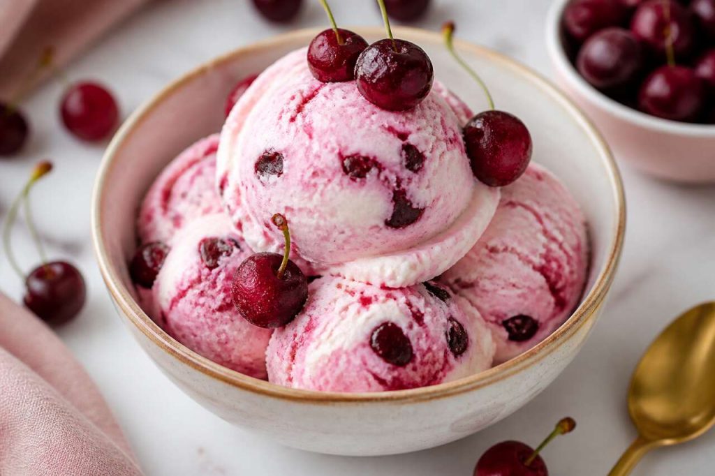 Glace cerise maison sans sorbetière : la recette express et gourmande