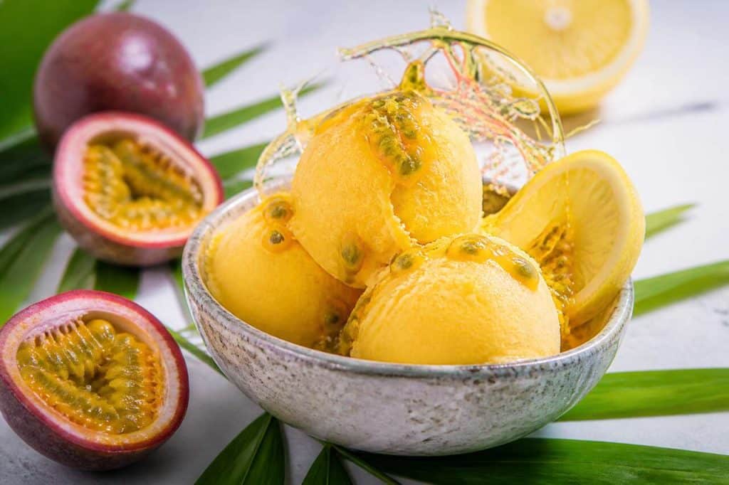 Sorbet au fruit de la passion : la recette exotique et rafraîchissante