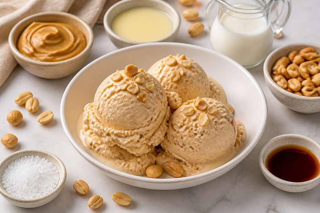 Glace au beurre de cacahuètes sans sorbetière : la recette express