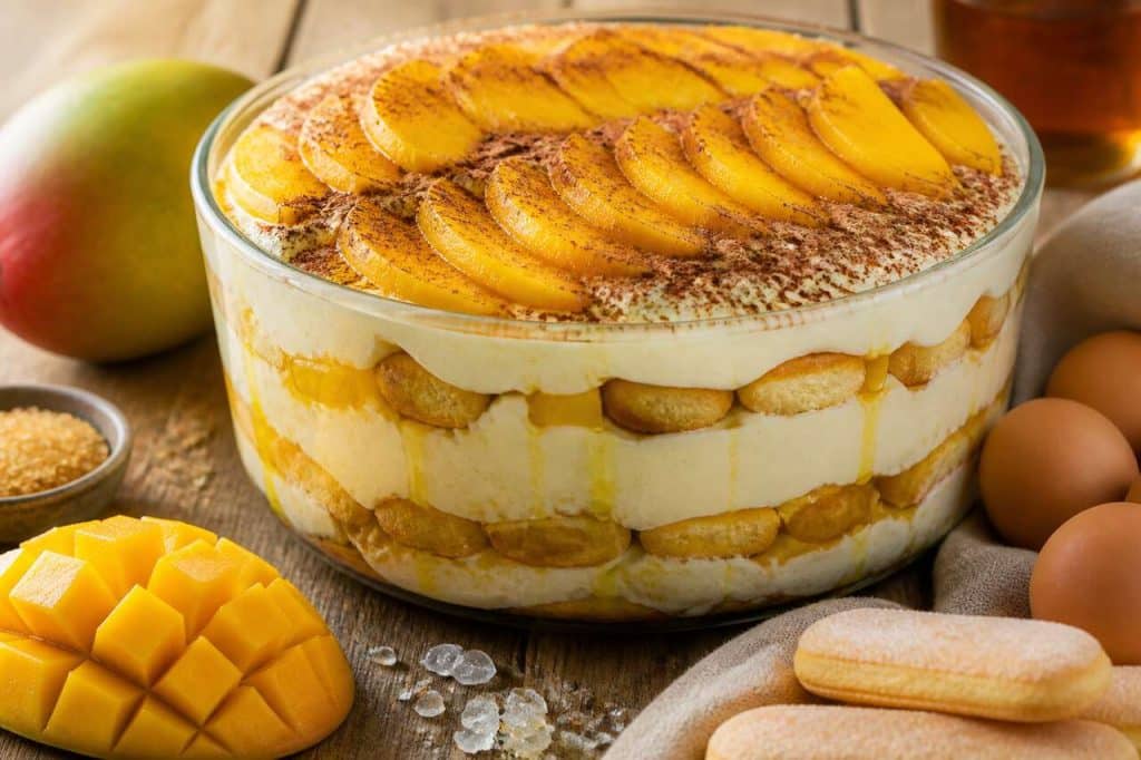 Tiramisu géant à la mangue : la recette ultra gourmande