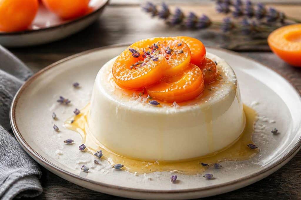 Panna cotta coco, abricot et lavande : une recette estivale gourmande