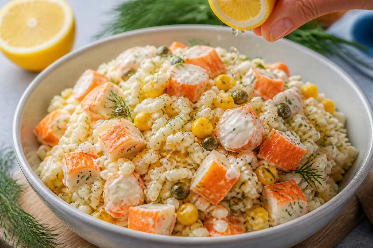 Salade d'Ebly au surimi : fraîcheur et gourmandise
