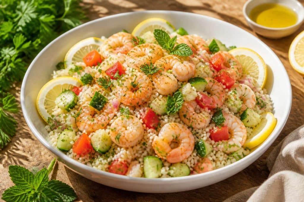 Taboulé aux crevettes : la recette fraîche et gourmande