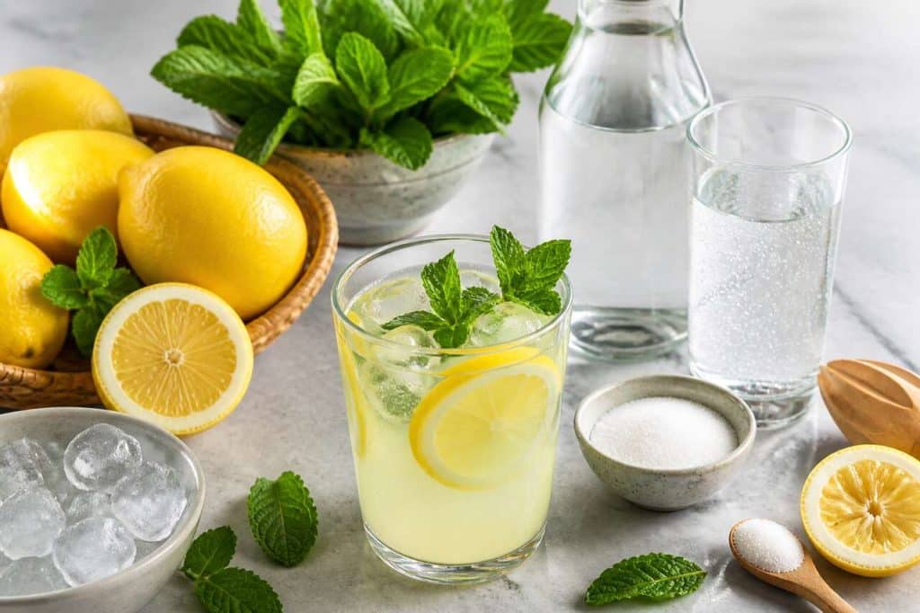 Citronnade maison à la menthe : la recette fraîcheur idéale