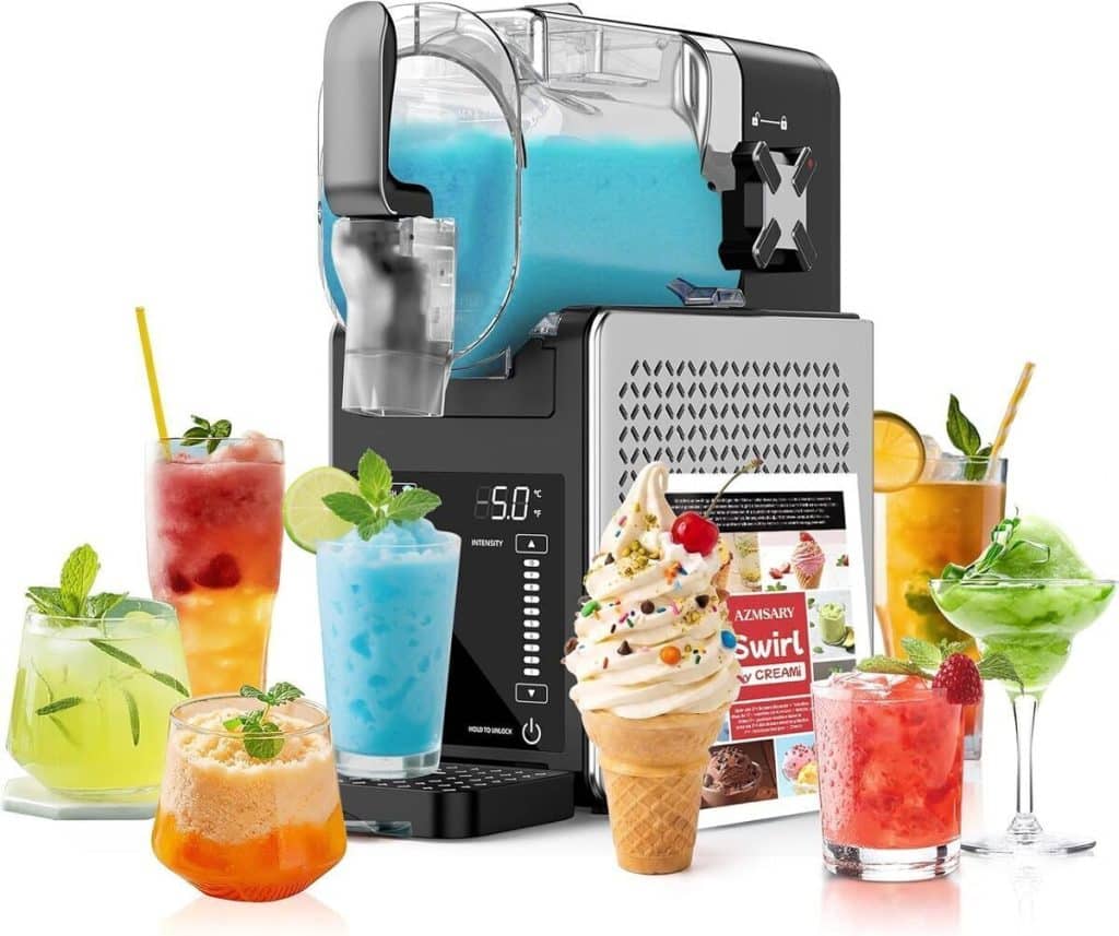 Test de la machine à slushie Azmsary 2, 5 L avec écran led