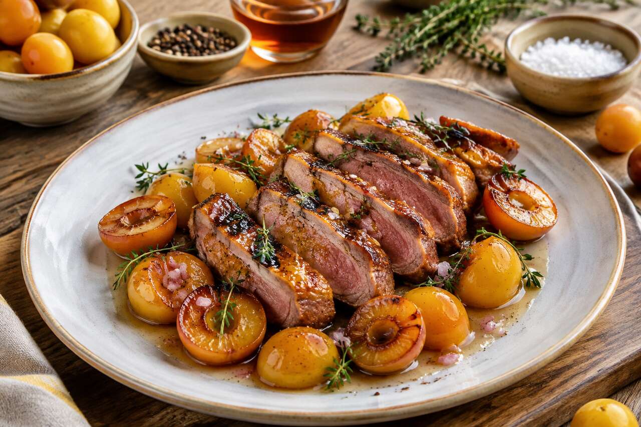 Magret de canard aux mirabelles : la recette gourmande de fin d'été