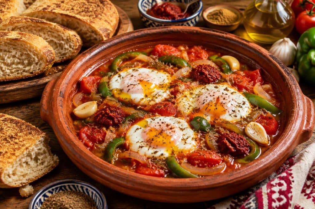 Tchatchouka tunisienne : la vraie recette traditionnelle
