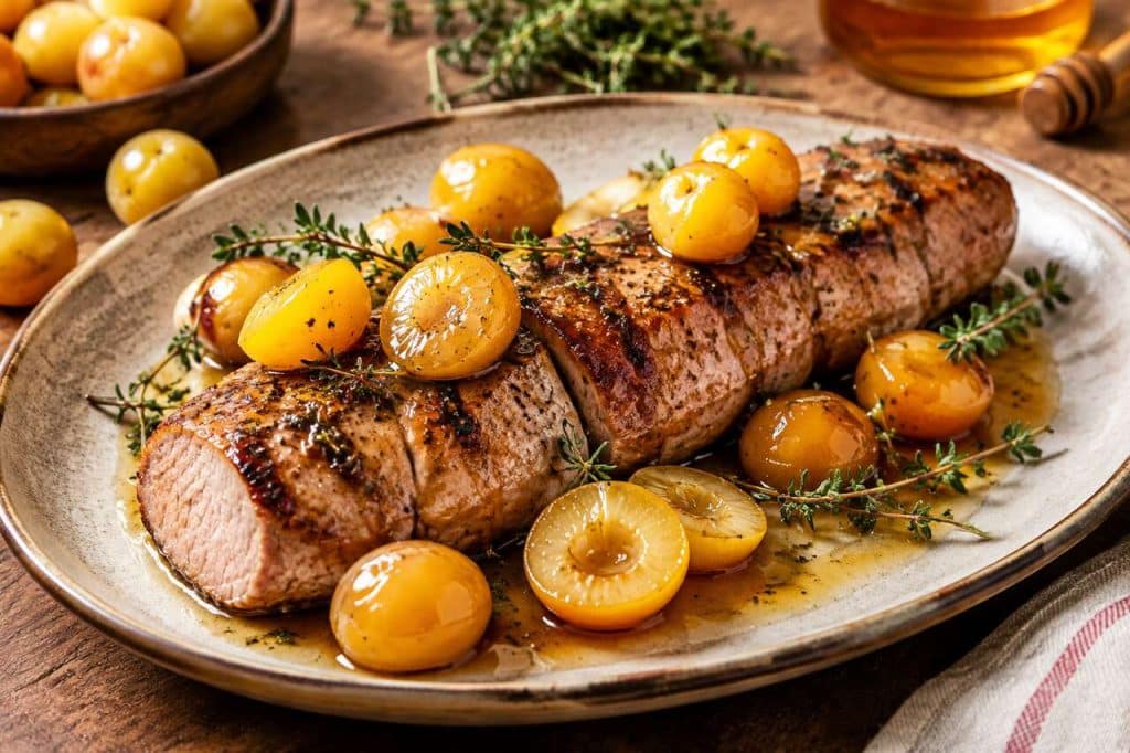 Filet mignon de porc aux mirabelles : la recette gourmande