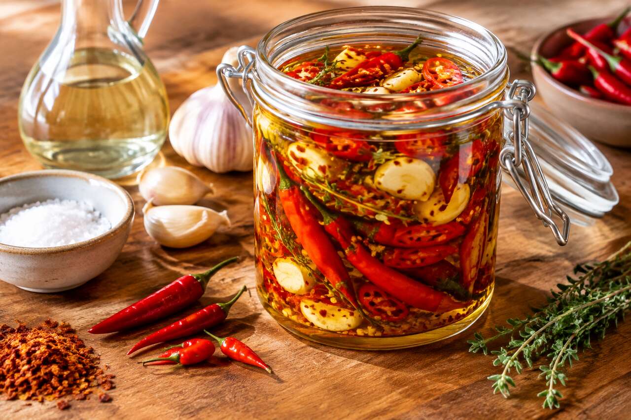 Piment fort à l'huile : recette et conservation facile
