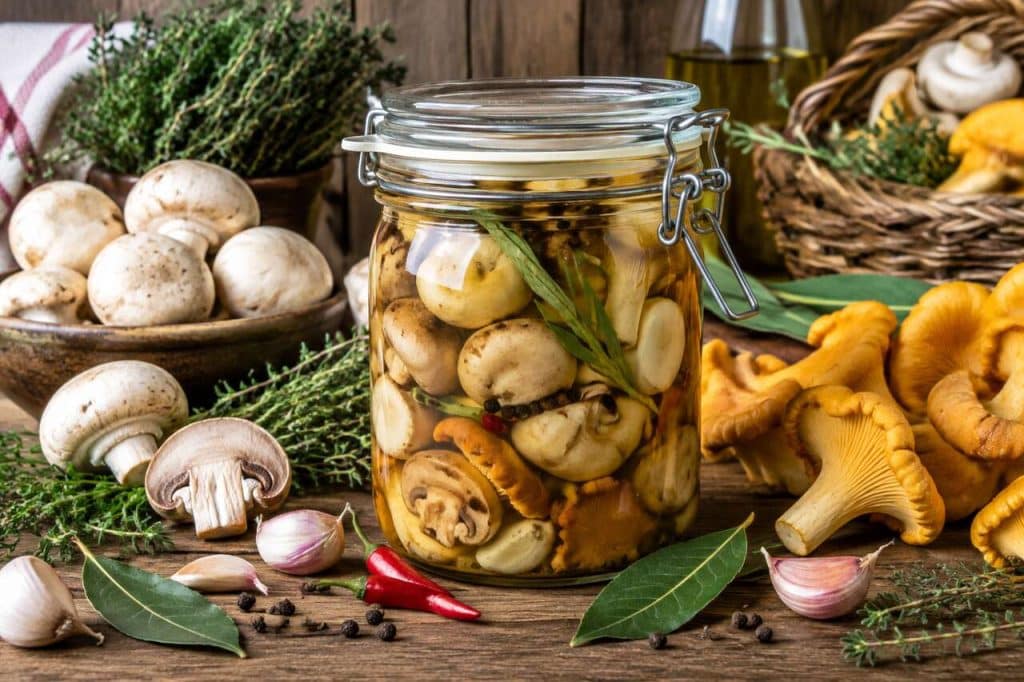 Conserves de champignons au vinaigre : la recette facile