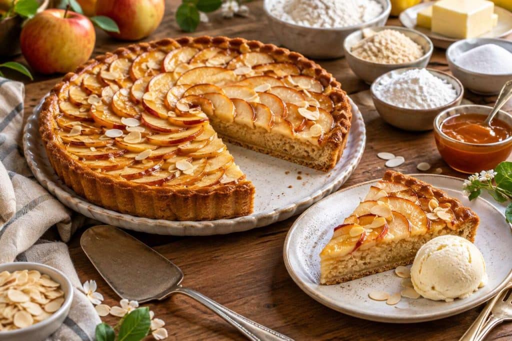 Tarte sablée aux pommes et amandes : la recette gourmande et facile