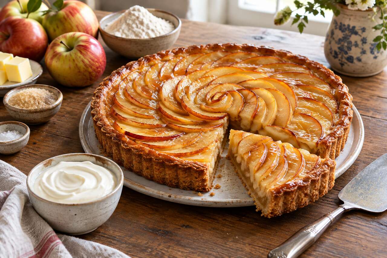 Tarte aux pommes façon Bonne Maman : la recette gourmande et facile