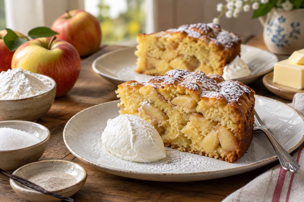 Gâteau aux pommes moelleux et léger : la recette facile