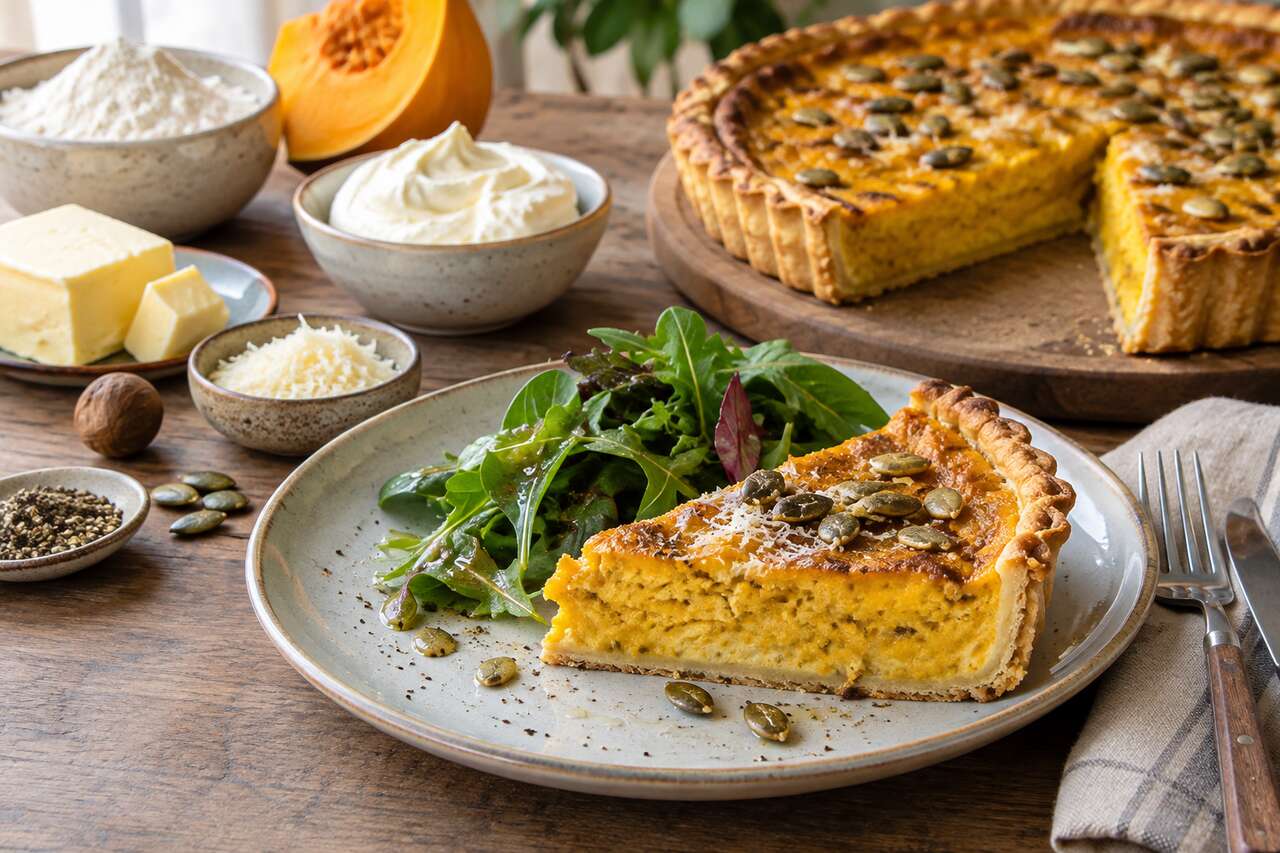 Tarte à la courge et mascarpone : la recette fondante et gourmande