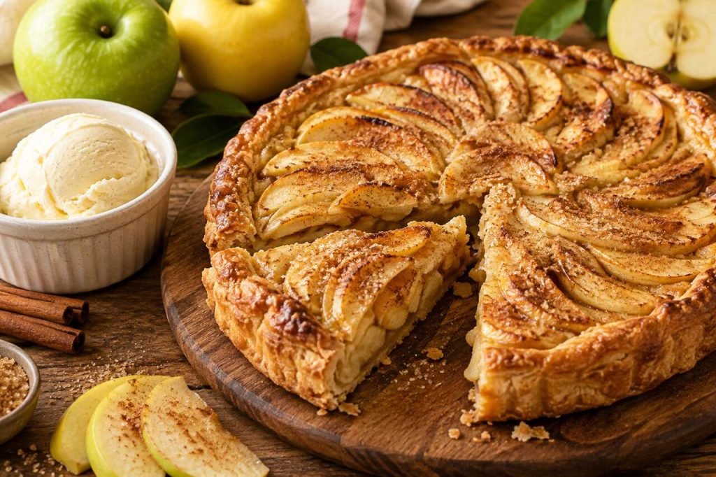 Tarte rustique aux pommes et cannelle : la recette facile et gourmande