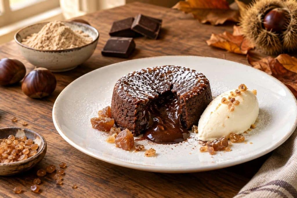 Fondant à la farine de châtaignes : le dessert cocooning de l'automne