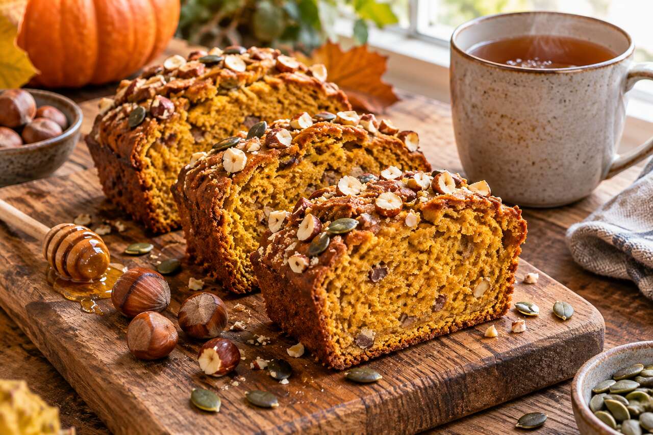 Cake au potimarron et noisette : recette moelleuse et gourmande
