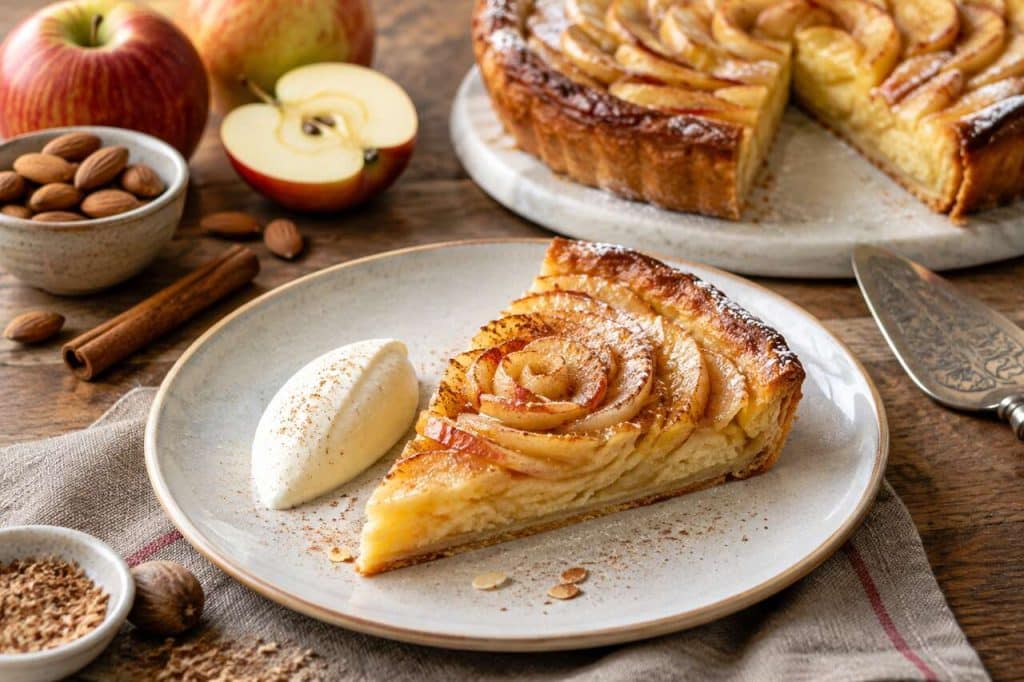 Tarte aux pommes, crème d'amande et épices : la recette parfaite